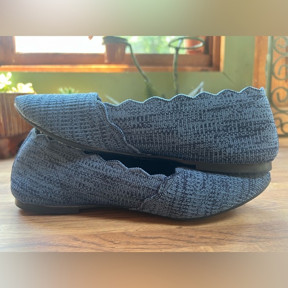 Skechers Cleo Newford Shoes Flats Women Size 7.5 Navy Blue 44870 - Picture 3 of 6